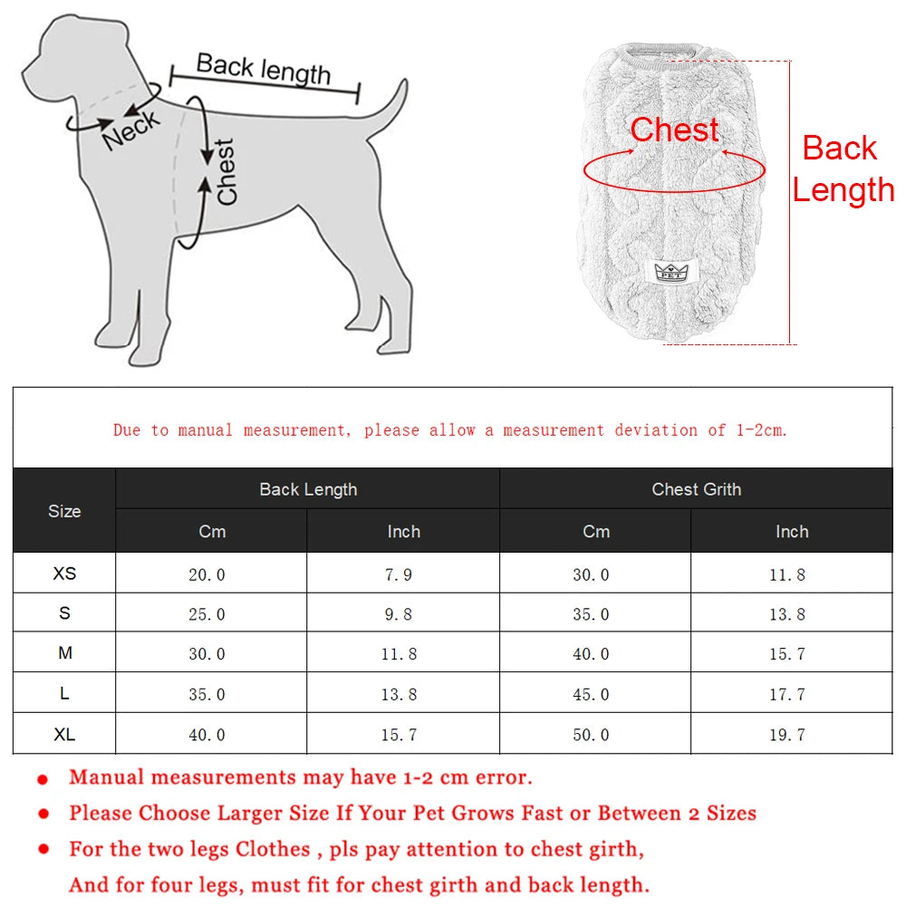 Fleece Warm Dog Vest
