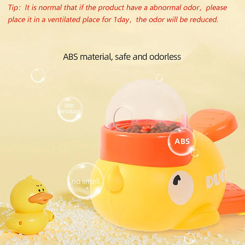 Interactive Duck Pet Feeder Toy