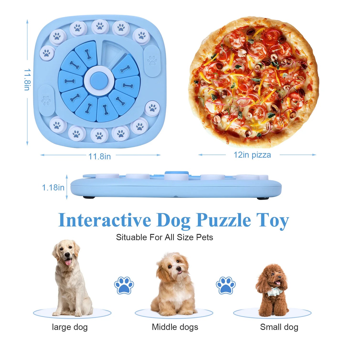 Interactive Dog Puzzle Toy Feeder
