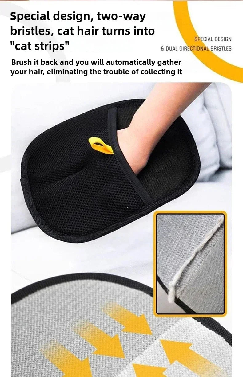 Pet Hair Removal Gloves for Dogs & Cats
