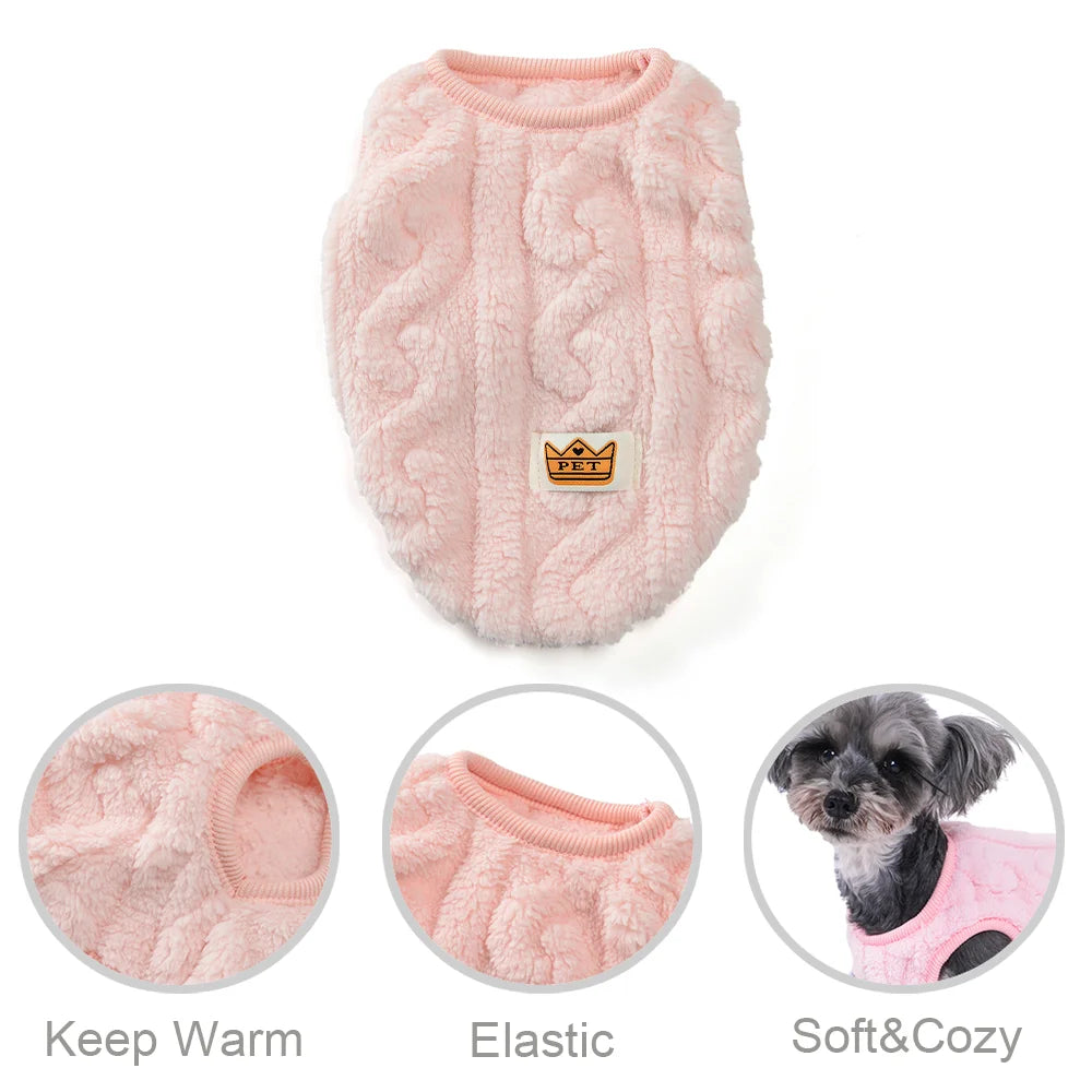 Fleece Warm Dog Vest