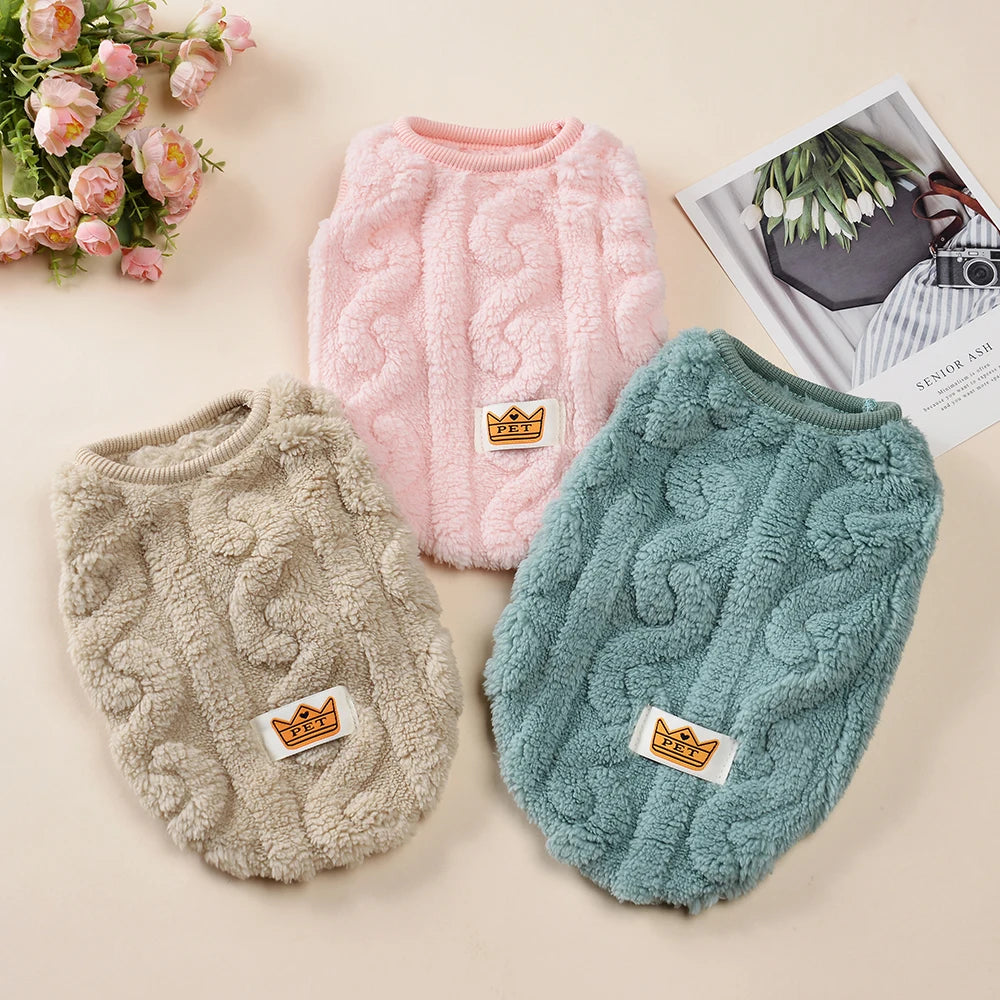 Fleece Warm Dog Vest