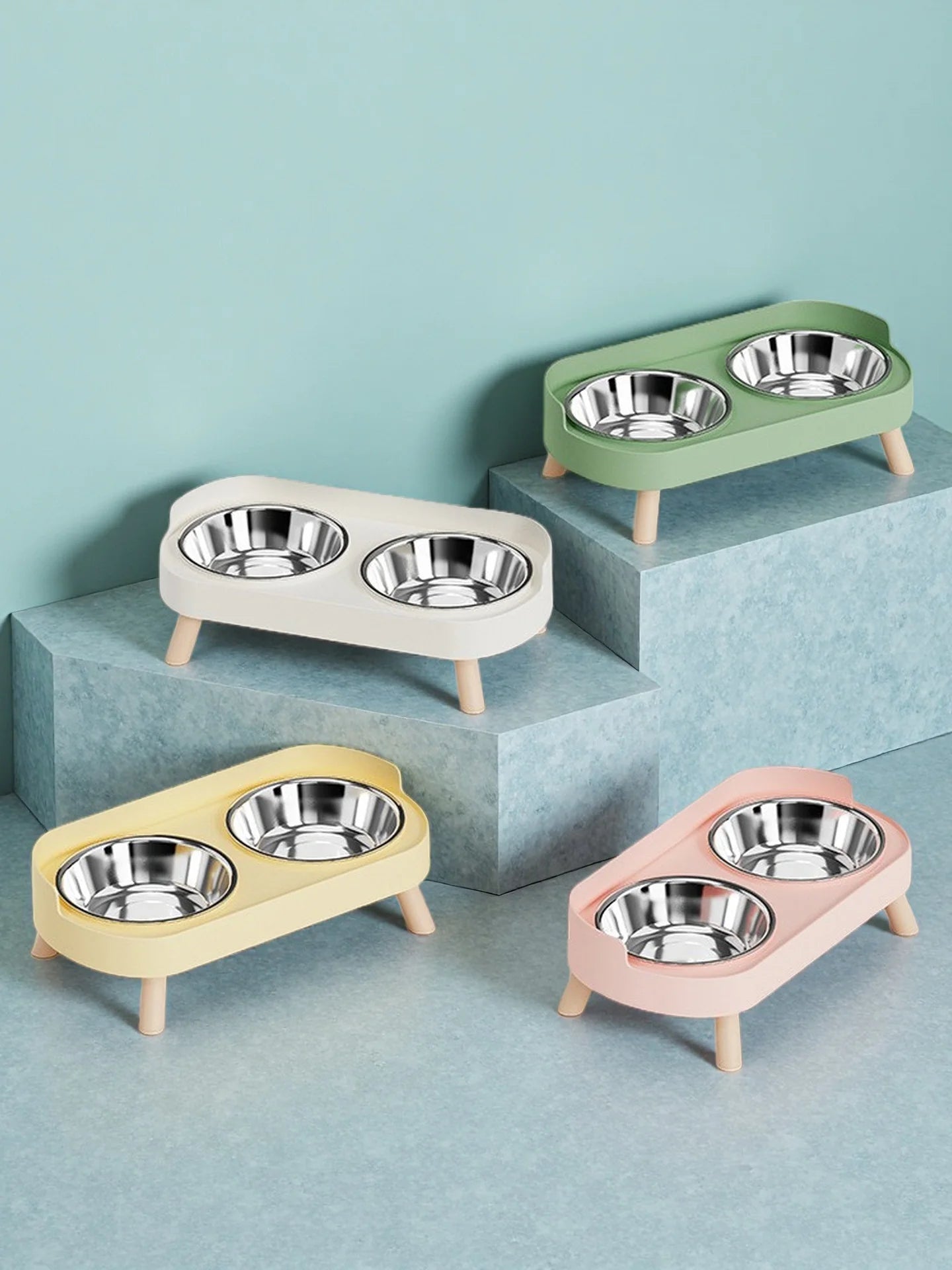 Stylish Elevated Feeder for Cats & Dogs