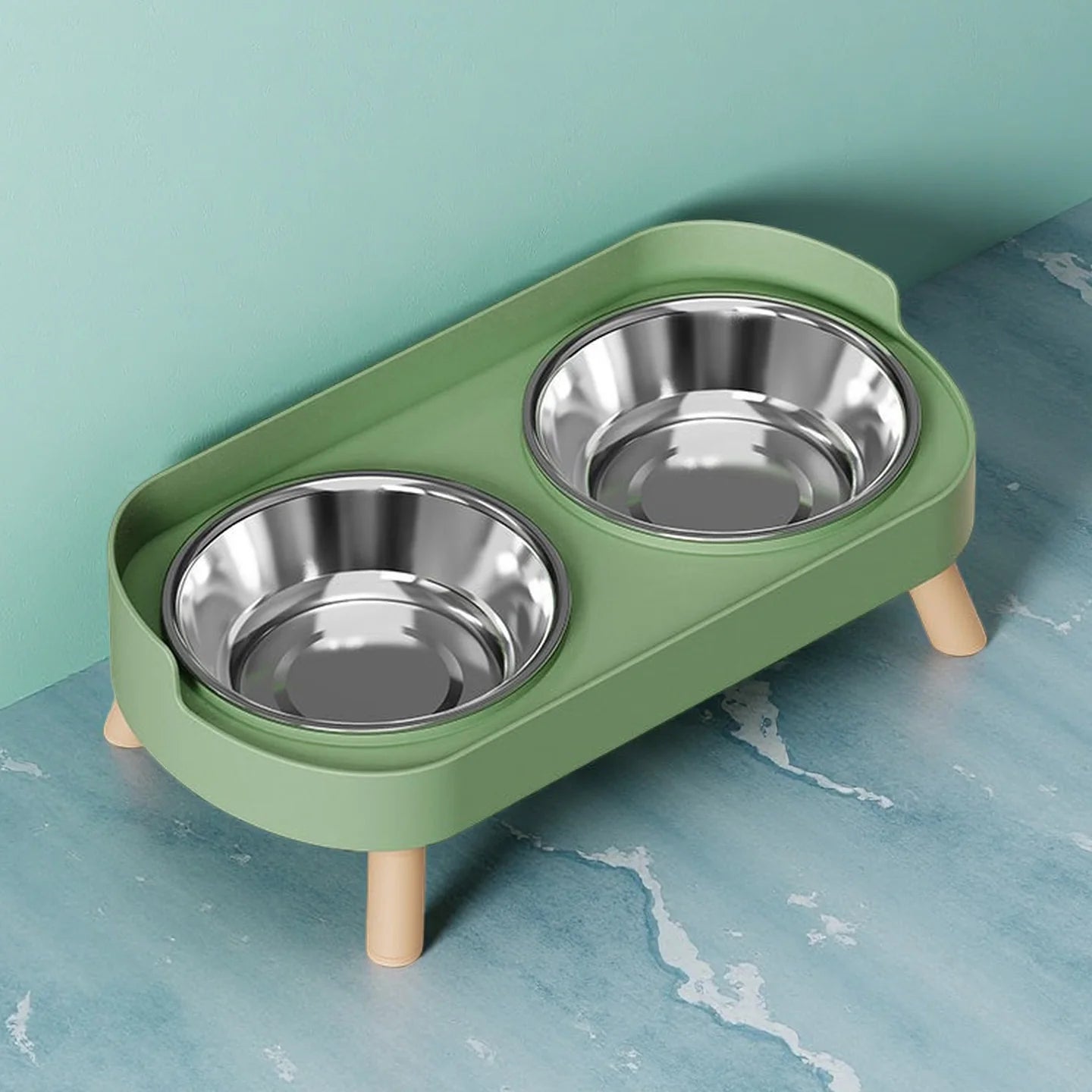 Stylish Elevated Feeder for Cats & Dogs