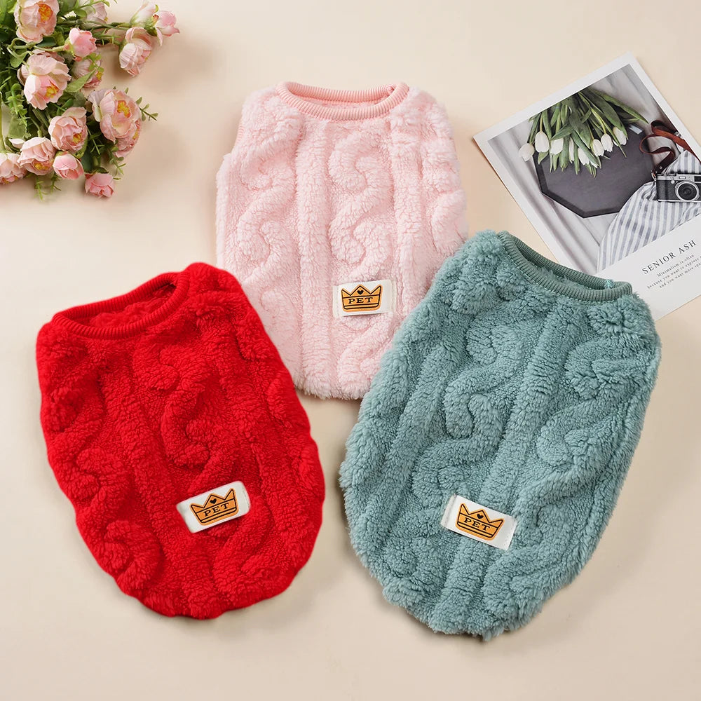 Fleece Warm Dog Vest