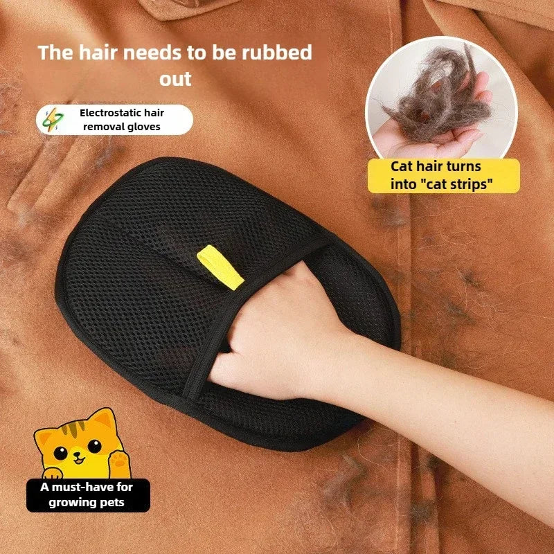 Pet Hair Removal Gloves for Dogs & Cats