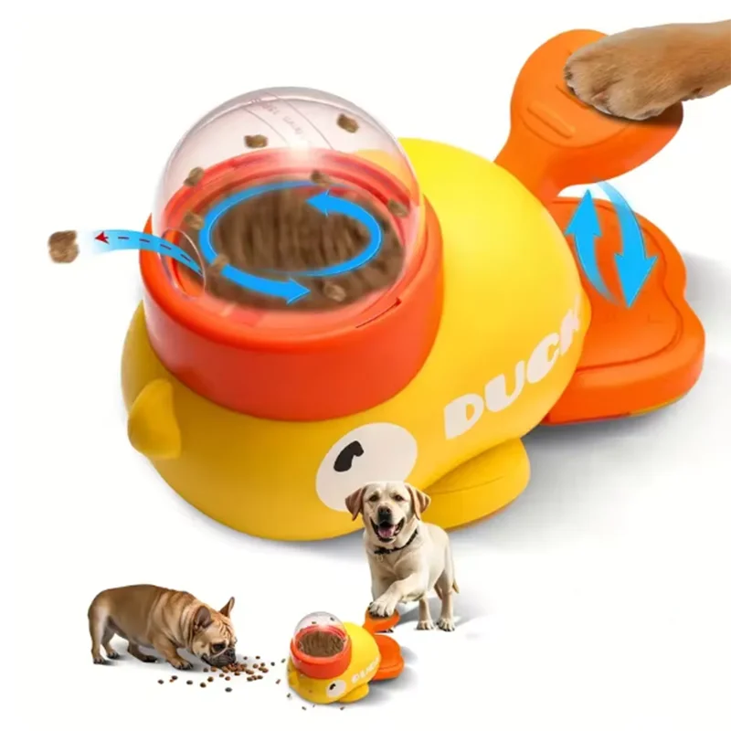 Interactive Duck Pet Feeder Toy