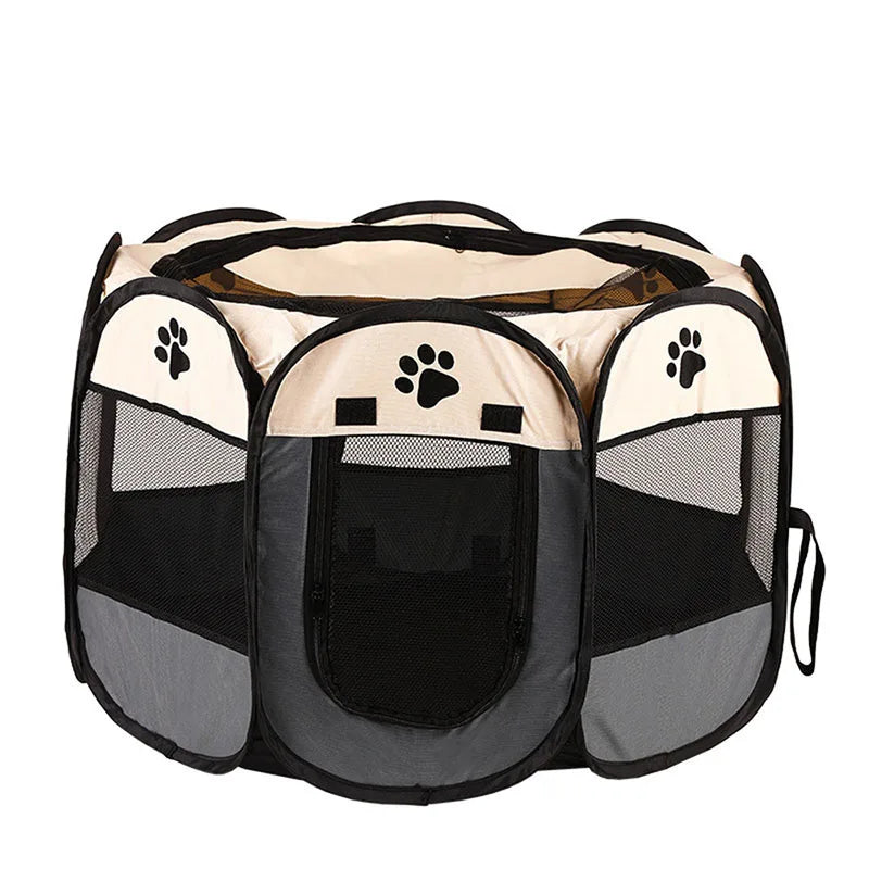 Foldable Pet Kennel for Cats & Dogs