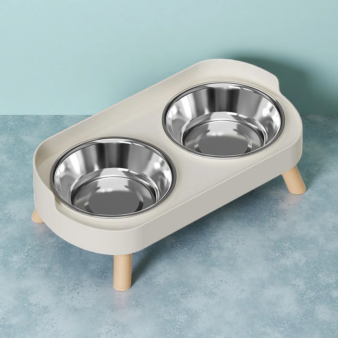 Stylish Elevated Feeder for Cats & Dogs