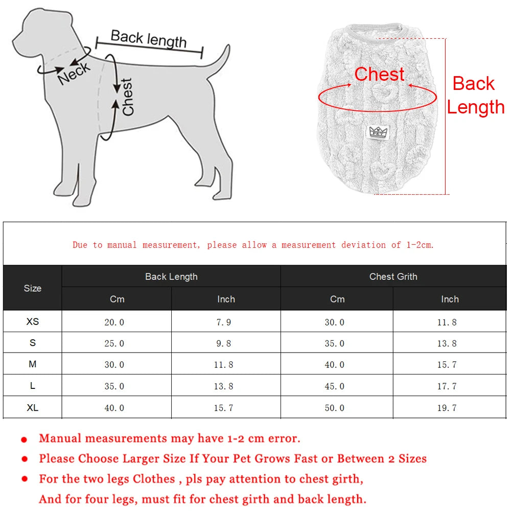 Fleece Warm Dog Vest