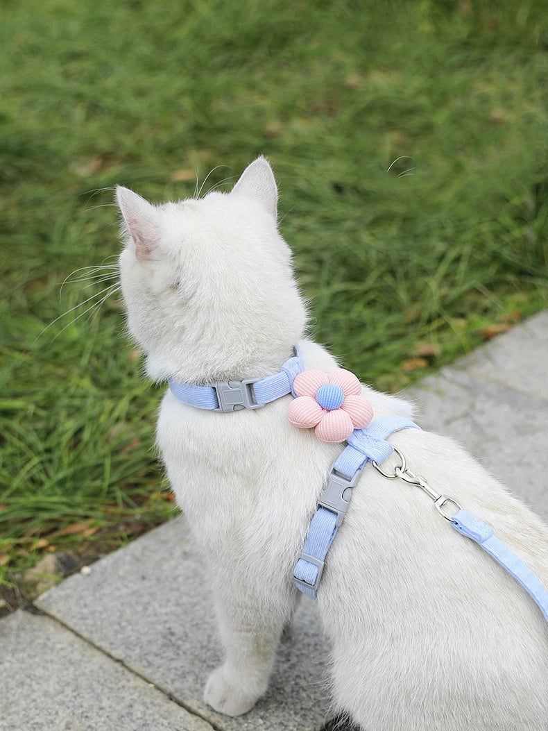 Adjustable Cat & Dog Harness Set