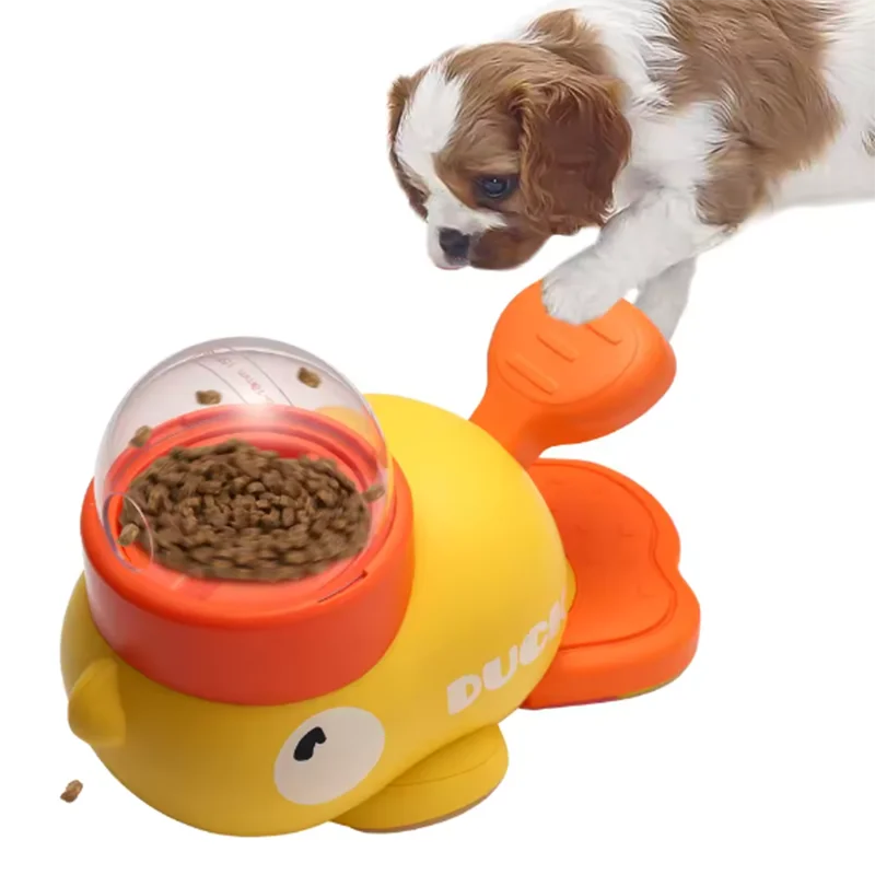 Interactive Duck Pet Feeder Toy