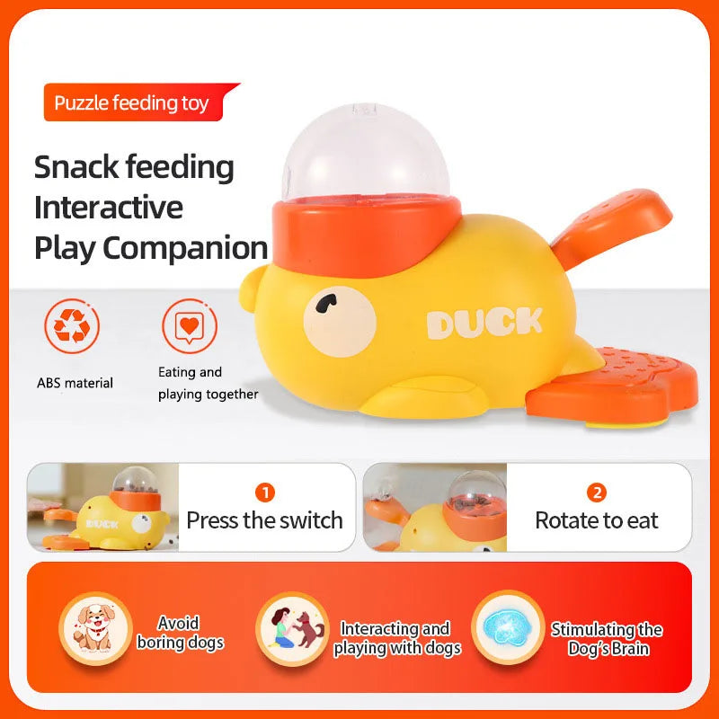 Interactive Duck Pet Feeder Toy