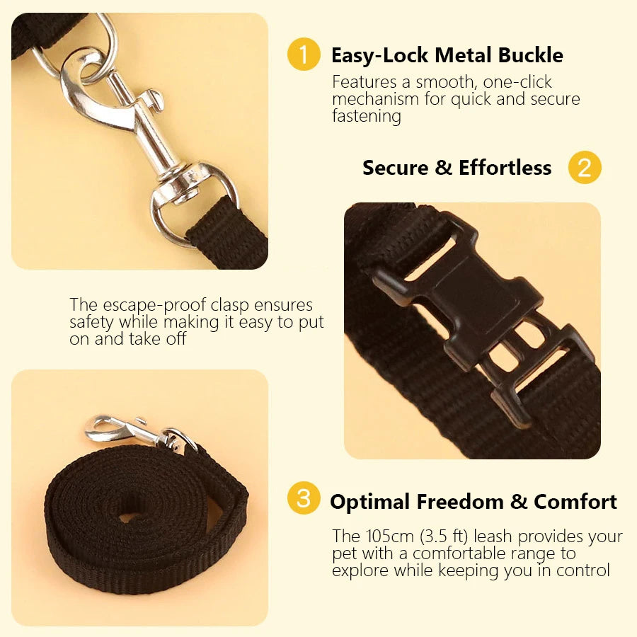 Adjustable Cat Vest Harness Nylon