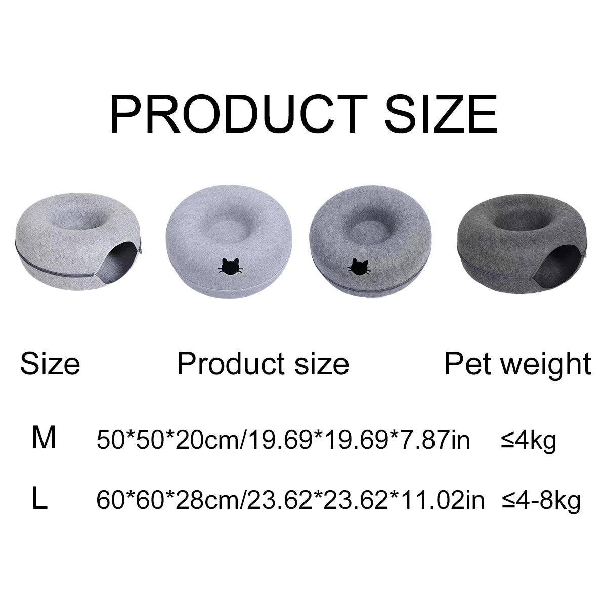 Cozy Donut Bed for Cats