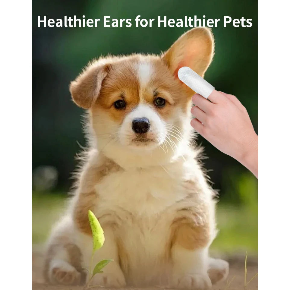 Pet Ear Cleaning Wipes for Cats & Dogs