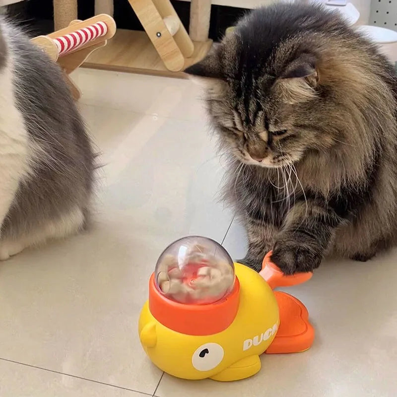 Interactive Duck Pet Feeder Toy