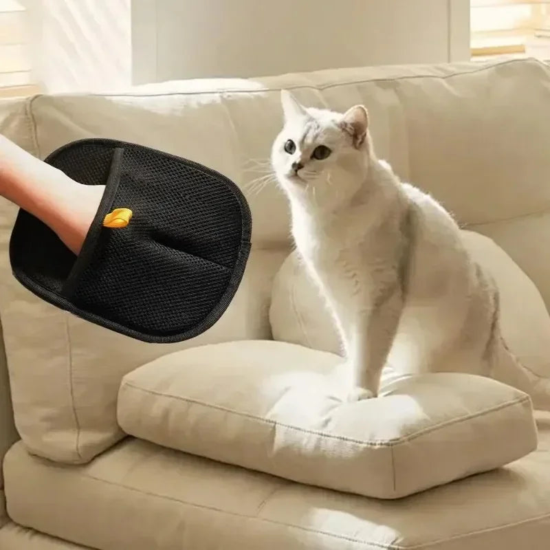 Pet Hair Removal Gloves for Dogs & Cats