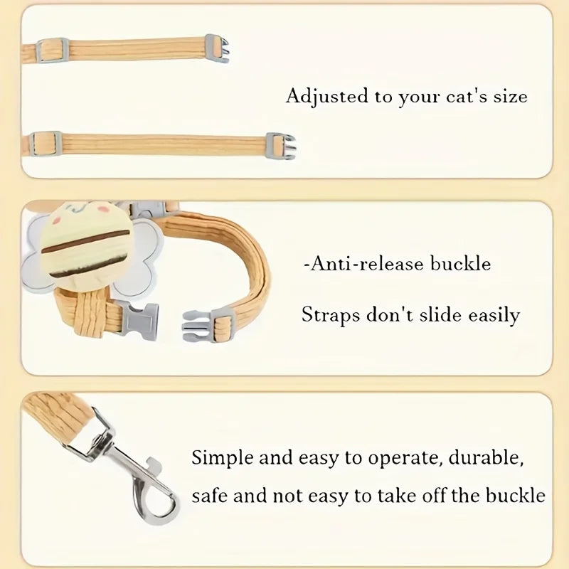 Adjustable Anti Escape Cat Harness