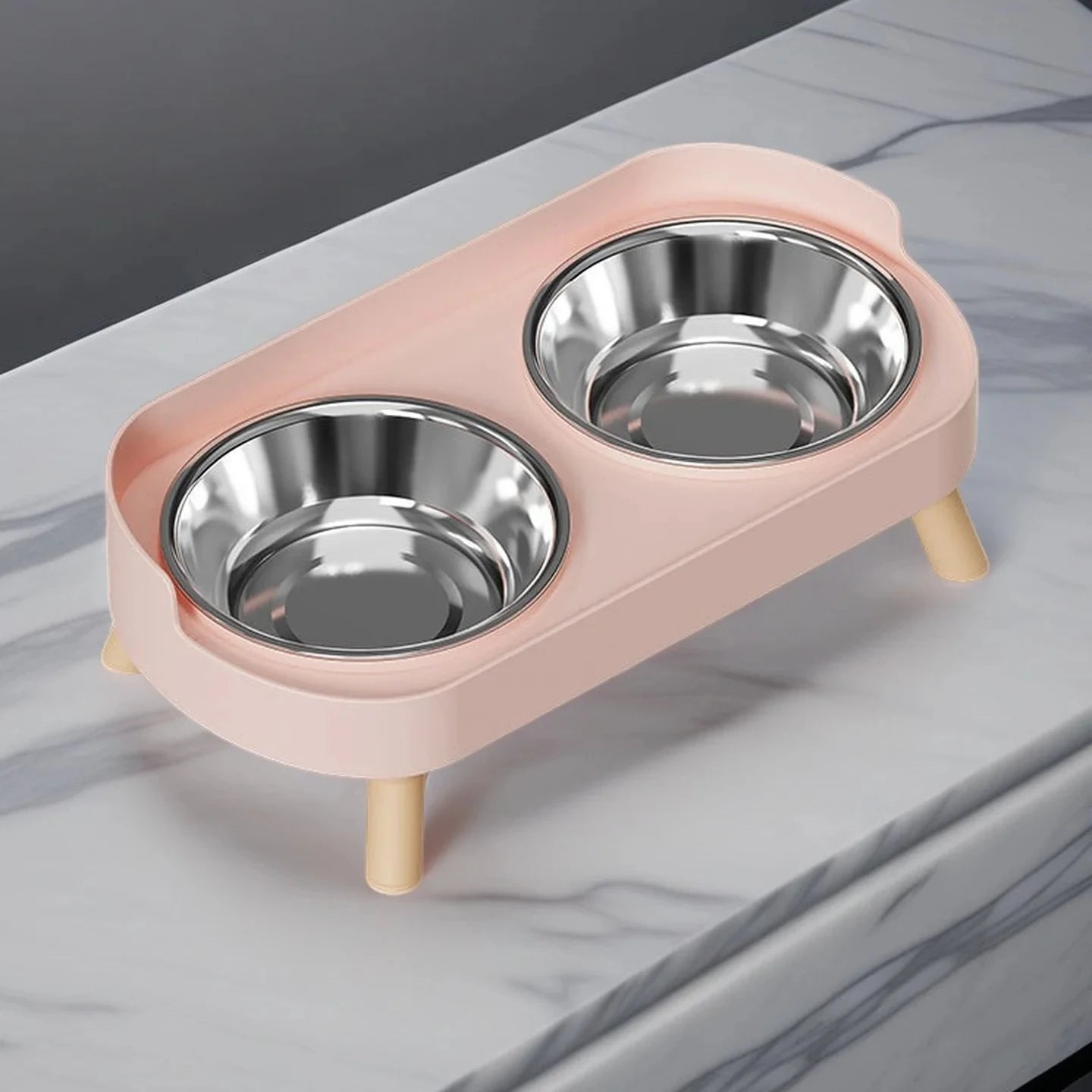 Stylish Elevated Feeder for Cats & Dogs