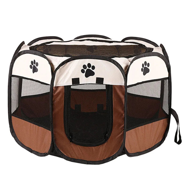 Foldable Pet Kennel for Cats & Dogs