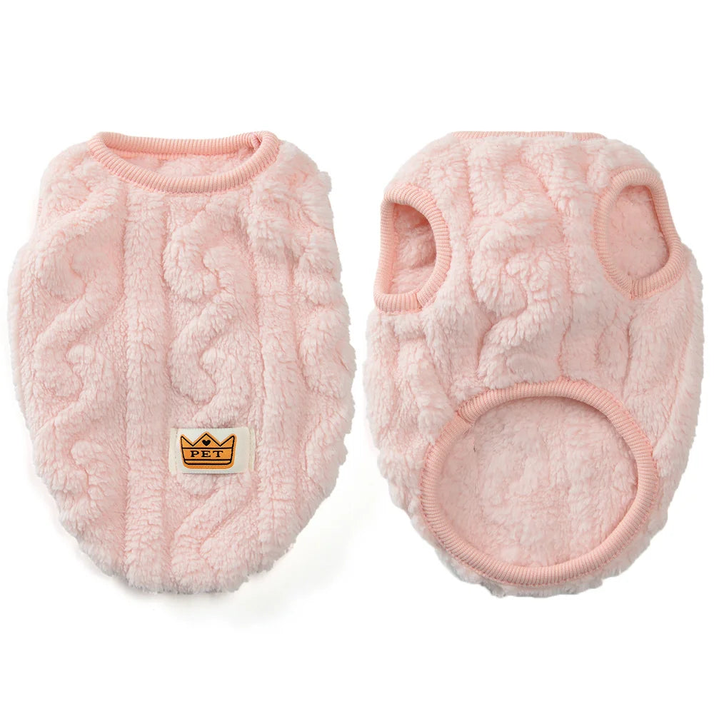 Fleece Warm Dog Vest