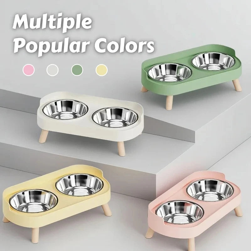 Stylish Elevated Feeder for Cats & Dogs