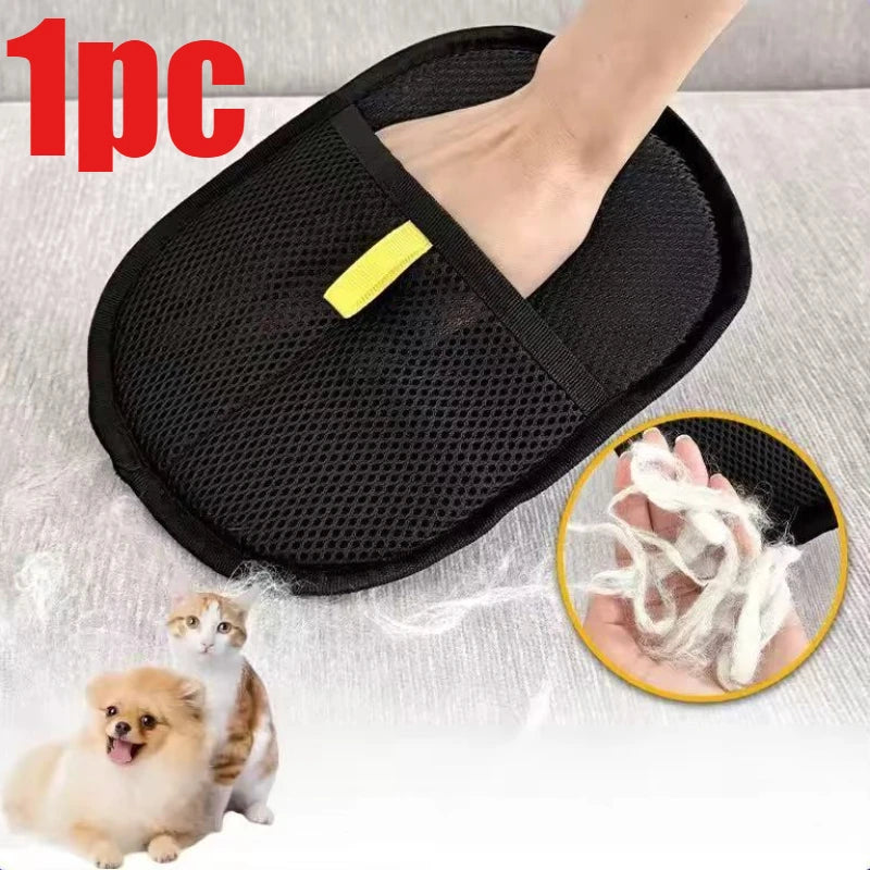 Pet Hair Remover Gloves for Dogs & Cats