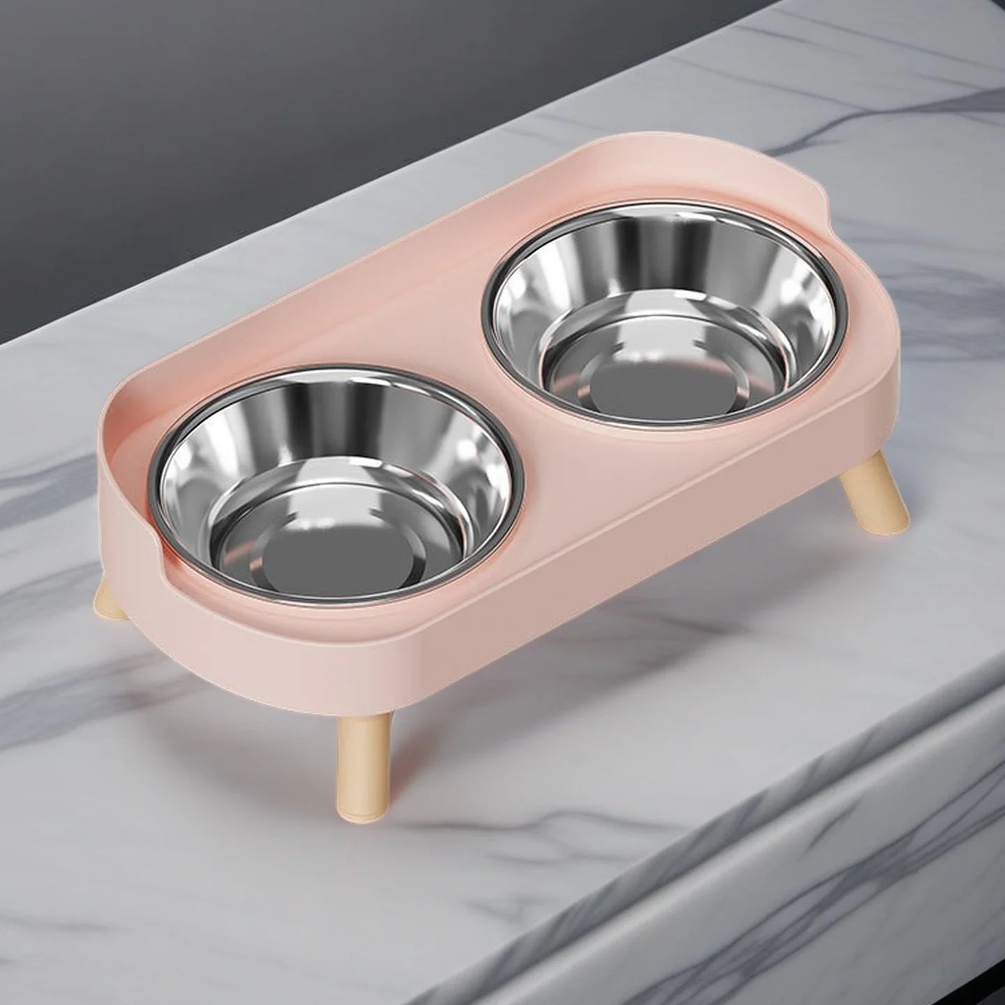 Stylish Elevated Feeder for Cats & Dogs