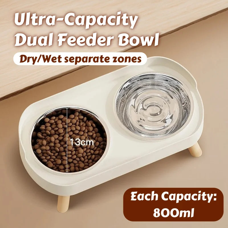 Stylish Elevated Feeder for Cats & Dogs