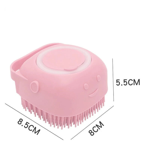 Silicone Pet Bath Massage Brush Gloves for Dogs & Cats – Soft Grooming & Shedding Cleaner