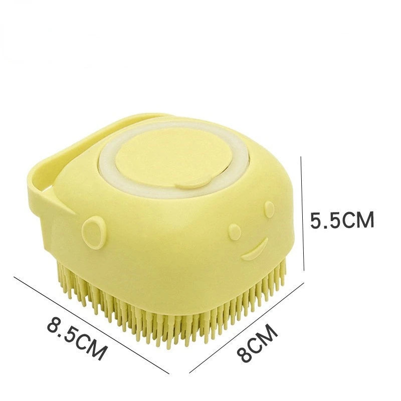 Silicone Pet Bath Massage Brush Gloves for Dogs & Cats – Soft Grooming & Shedding Cleaner